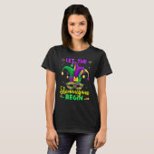 Let The Shenanigans Begin Mardi Gras Party Mask Co T-Shirt (Vorne ganz)