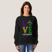Let The Shenanigans begin Mardi Gras y'all grandma Sweatshirt (Vorne ganz)