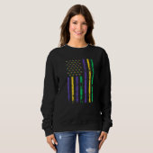 Let The Shenanigans begin Mardi Gras y'all us flag Sweatshirt (Vorne ganz)