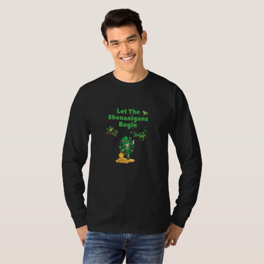 Let The Shenanigans Begin Saint Patricks Day Shena T-Shirt (Vorne ganz)
