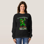 Let The Shenanigans Begin St Patricks Day Dabbing  Sweatshirt (Vorne ganz)