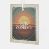 Let The Sunshine In Ornament Aus Glas (Vorderseite links)