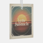 Let The Sunshine In Ornament Aus Glas (Vorderseite Rechts)