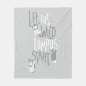 Let the Wild Rumpus Start Fleecedecke (Vorderseite)
