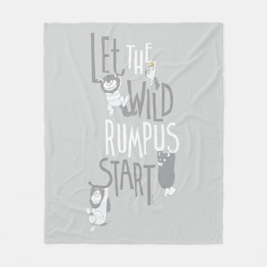 Let the Wild Rumpus Start Fleecedecke (Vorderseite)