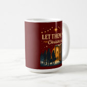Let Them In for Christmas Design Kaffeetasse (VorderseiteRechts)