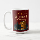 Let Them In for Christmas Design Kaffeetasse (Links)
