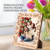 Let There Be Light, Christmas Holidays Photo Geätzte Rahmen