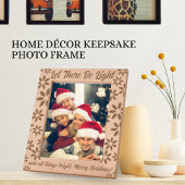 Let There Be Light, Christmas Holidays Photo Geätzte Rahmen