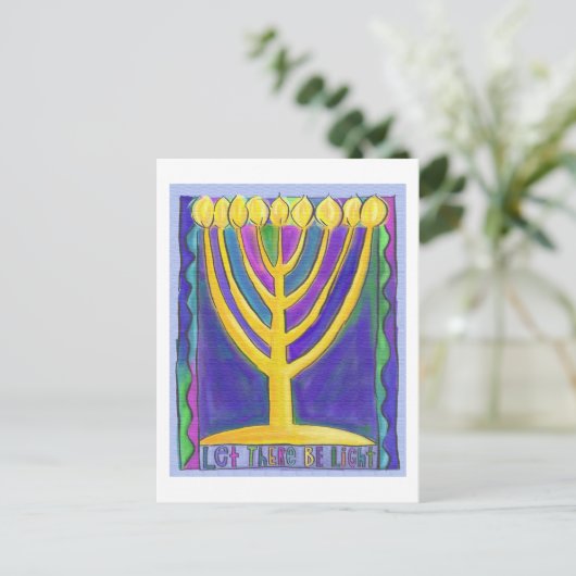 Let There Be Light Postkarte (Stehend Vorderseite)