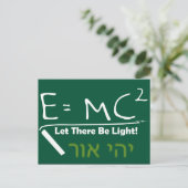 Let There Be Light Postkarte (Stehend Vorderseite)