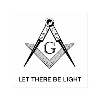 Let there be light rubber stamp permastempel