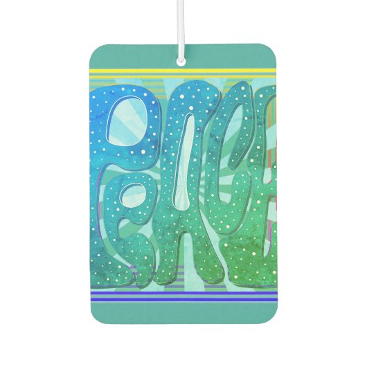 “Let There Be Peace” Air Freshener  Autolufterfrischer (Vorderseite)