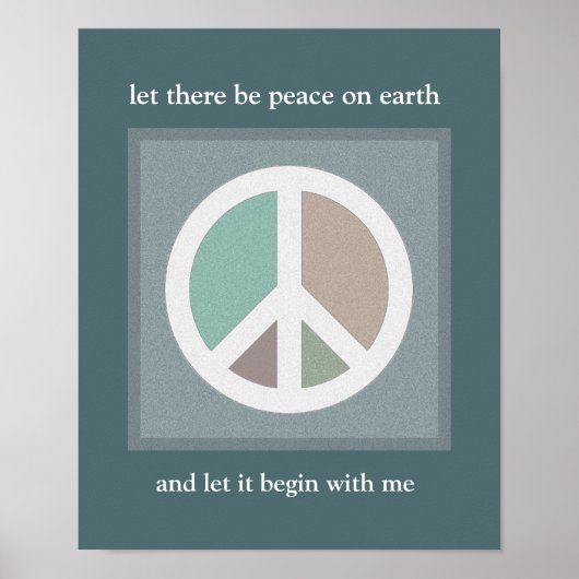 Let there be peace on earth poster (Vorne)