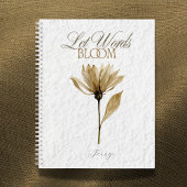 Let Words Bloom  – Pressed Floral Writing  Notizblock