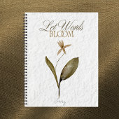 Let Words Bloom – Pressed Flower Journal for Write Notizblock