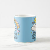 Let Your Day Shine Rainbow Mug – Cute & Uplifting Kaffeetasse (Mittel)