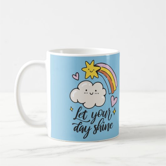Let Your Day Shine Rainbow Mug – Cute & Uplifting Kaffeetasse (Links)