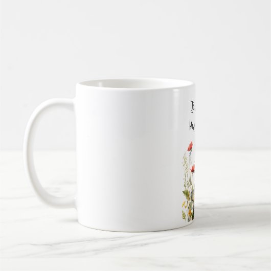 Let Your Dreams Blossom Mug – Inspirational Floral Kaffeetasse (Links)