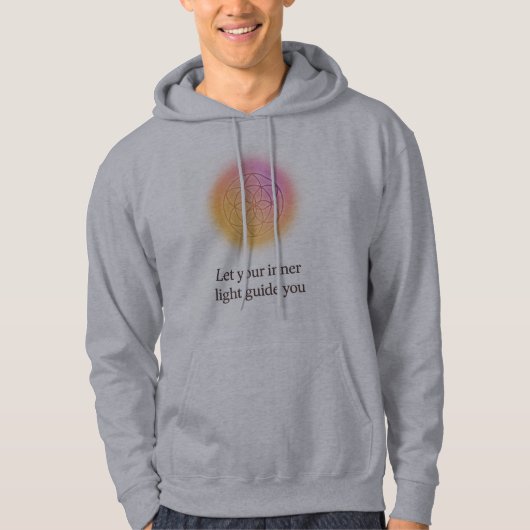 Let Your Inner Light Guide You Spiritual Hoodie (Vorderseite)