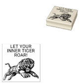 Let Your Inner Tiger Roar Inspirational Stamp Gummistempel (Stempel)