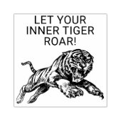 Let Your Inner Tiger Roar Inspirational Stamp Gummistempel (Prägung)