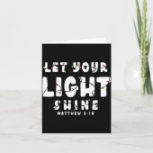 Let Your Light Shine - Christmas Light Karte (Vorderseite)