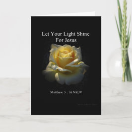 Let Your Light Shine Faith Card by Stan Karte