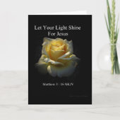Let Your Light Shine Faith Card Karte (Vorderseite)