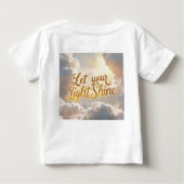 Let Your Light Shine – Soft Clouds & Sunbeams Baby Baby T-shirt (Rückseite)