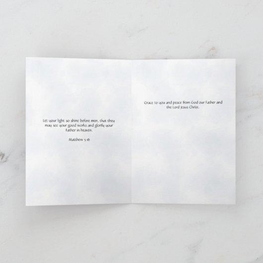 Let Your Light So Shine Karte (Innenseite)