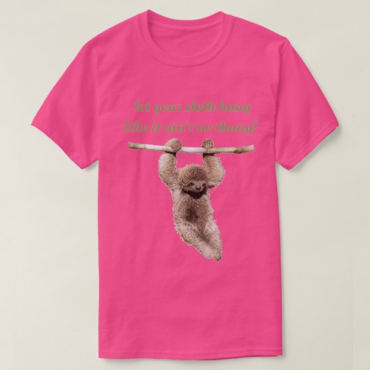 Let your sloth hang Triblend T-Shirt (Design vorne)