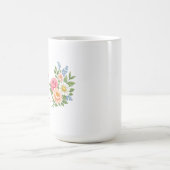 Let Your Soul Bloom – Minimalist White Inspiration Kaffeetasse (Mittel)