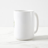 Let Your Soul Bloom – Minimalist White Inspiration Kaffeetasse (VorderseiteRechts)