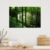 Letchworth Bridge Green Forest 36" x 24" Poster (Küche)