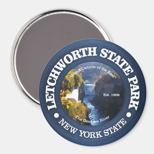 Letchworth SP Magnet (Vorderseite/Rückseite)