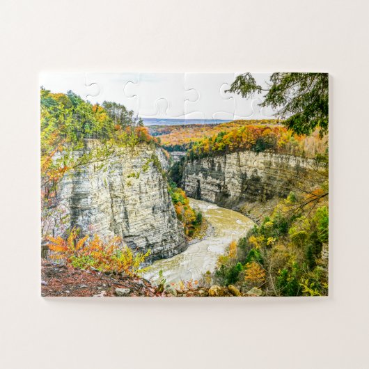 Letchworth Staat Park Herbst Oversifiziert Puzzle (Horizontal)