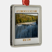 Letchworth Staat Park Middle Falls Ornament Aus Metall (Rechts)