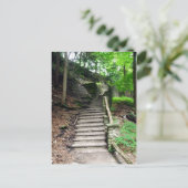 Letchworth Staat Park Treppen Treppen, um die Wass Postkarte (Stehend Vorderseite)