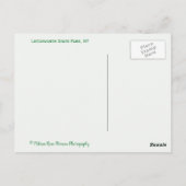 Letchworth Staat Park Wasserfälle Genessee Fluss Postkarte (Rückseite)