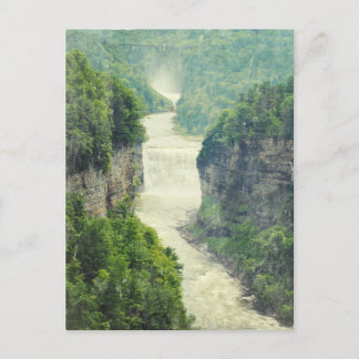 Letchworth Staat Park Wasserfälle Genessee Fluss Postkarte