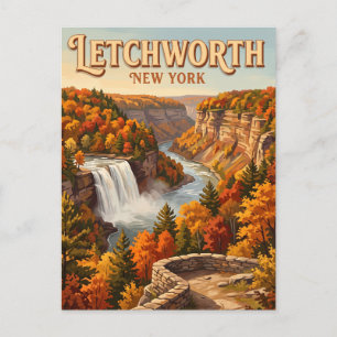 Letchworth State Park Castile New York Postkarte