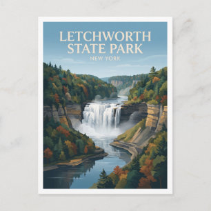 Letchworth State Park Castile New York Reise Postkarte