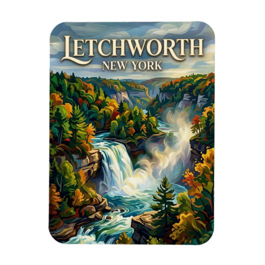 Letchworth State Park New York Magnet (Vertikal)
