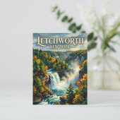 Letchworth State Park New York Postkarte (Stehend Vorderseite)