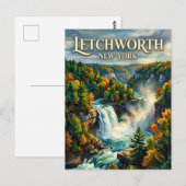 Letchworth State Park New York Postkarte (Vorne/Hinten)