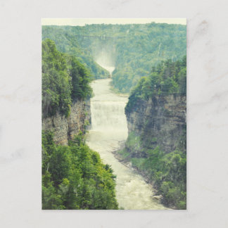 Letchworth State Park Wasserfälle Genesee River Postkarte