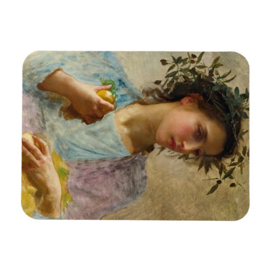 l'ete (Sommer) von William-Adolphe Bouguereau Magnet (Horizontal)
