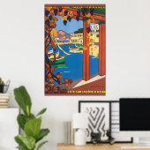 L'Ete Sur La Cote d'Azur Vintage Reiseplaner Poster (Heimbüro)