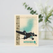 Letecka Czechoslovakia Vintage Poster 1932 Postkarte (Stehend Vorderseite)